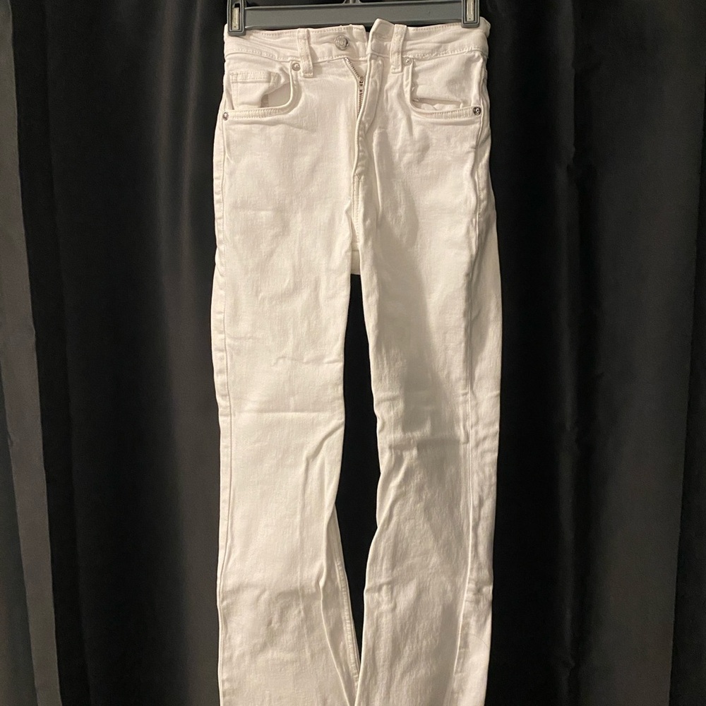 Zara Ankle Cut Women's White Jeans